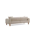 Casa si Gradina - Mobilier - Canapele si coltare - Canapele - Canapea extensibila 3 locuri, Atelier Del Sofa, lemn de fag, crem, 228x88x75 cm - Infinity.ro