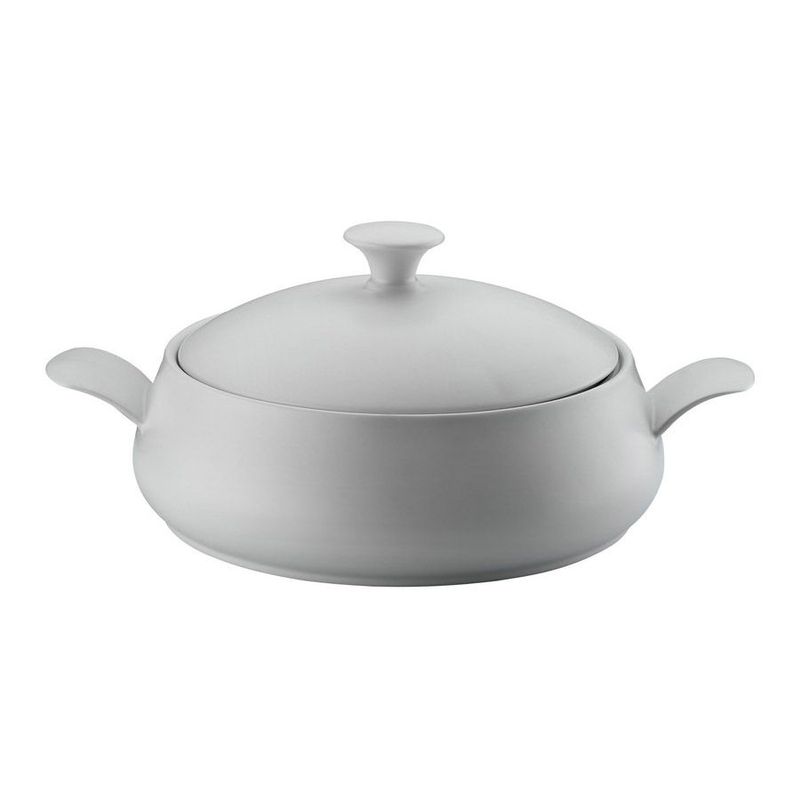 Casa si Gradina - Bucatarie si vesela - Vase pentru gatit - Oale si cratite - Oala, Hermia, portelan rezistent la foc, alb, 3.6 l - Infinity.ro