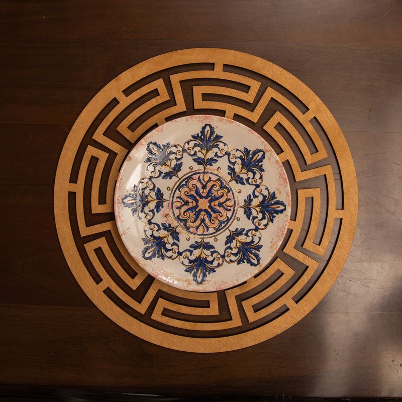 Casa si Gradina - Textile si covoare - Textile bucatarie - Servete si naproane - Set covorase de masa, Hermia, lemn, miere, 36x36 cm, 4 bucati, 790PYN1113 - Infinity.ro