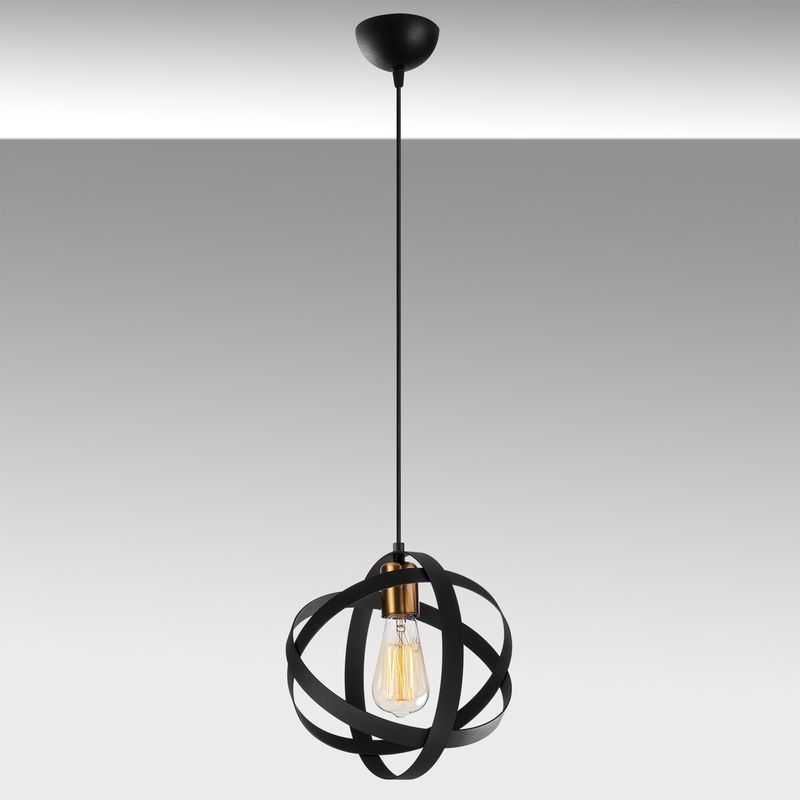 Casa si Gradina - Corpuri si surse de iluminat - Lustre si pendule - Lustra, Opviq, metal, negru antic, diametru 25 cm, inaltime reglabila - Infinity.ro
