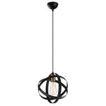 Casa si Gradina - Corpuri si surse de iluminat - Lustre si pendule - Lustra, Opviq, metal, negru antic, diametru 25 cm, inaltime reglabila - Infinity.ro