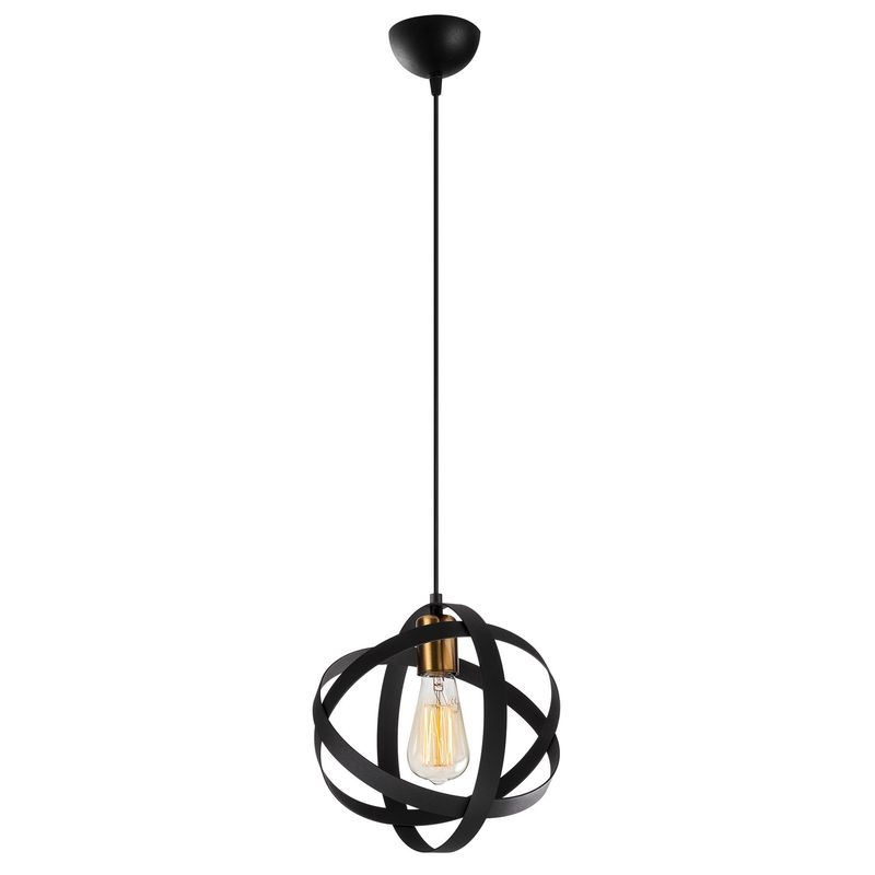 Casa si Gradina - Corpuri si surse de iluminat - Lustre si pendule - Lustra, Opviq, metal, negru antic, diametru 25 cm, inaltime reglabila - Infinity.ro