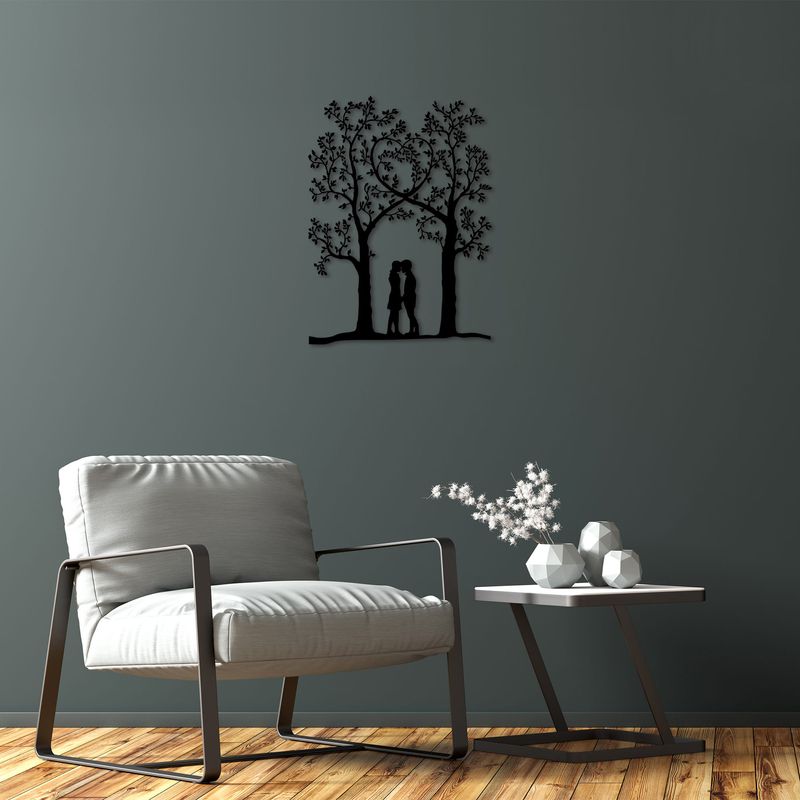 Casa si Gradina - Decoratiuni - Decoratiuni perete - Accesoriu decorativ de perete, Wallxpert, metal, negru, 46x63 cm - Infinity.ro