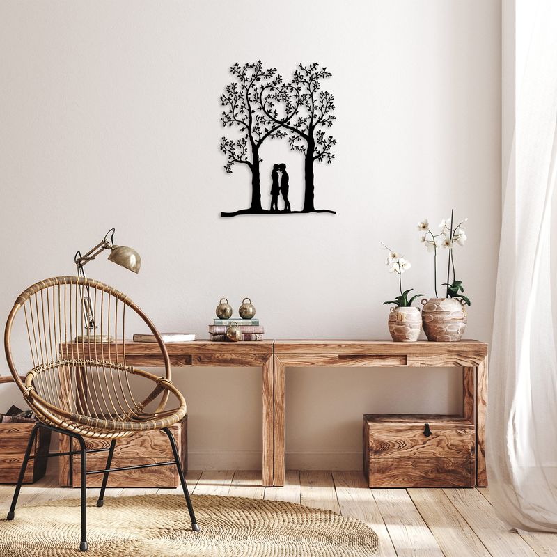 Casa si Gradina - Decoratiuni - Decoratiuni perete - Accesoriu decorativ de perete, Wallxpert, metal, negru, 46x63 cm - Infinity.ro