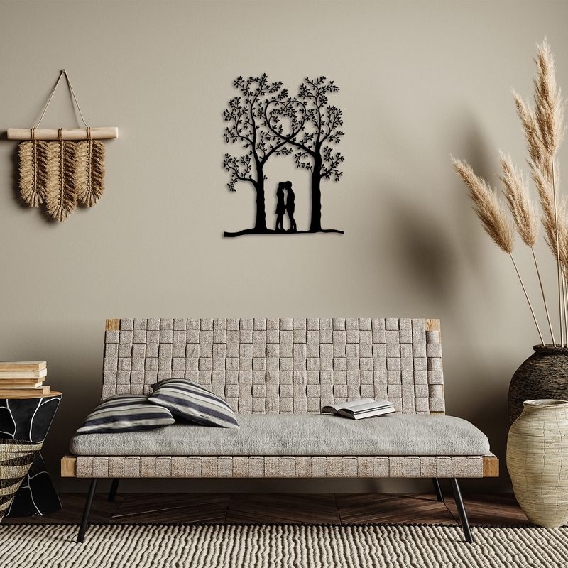 Casa si Gradina - Decoratiuni - Decoratiuni perete - Accesoriu decorativ de perete, Wallxpert, metal, negru, 46x63 cm - Infinity.ro