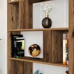 Casa si Gradina - Mobilier - Biblioteci si rafturi - Biblioteci - Biblioteca, Hanah Home, pal melaminat, nuc, 90x20x180 cm - Infinity.ro