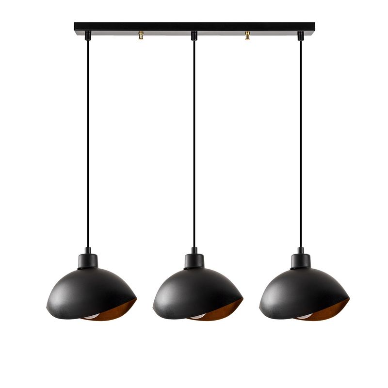 Casa si Gradina - Corpuri si surse de iluminat - Lustre si pendule - Lustra, Opviq, metal, negru, 75x15x112 cm - Infinity.ro
