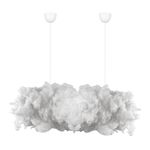 Casa si Gradina - Corpuri si surse de iluminat - Lustre si pendule - Lustra, Opviq, bumbac, alb, 90x45x80 cm - Infinity.ro