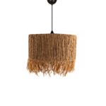 Casa si Gradina - Corpuri si surse de iluminat - Lustre si pendule - Lustra, Opviq, plastic si iuta, stejar, diametru 40 cm, inaltime reglabila 30-85 cm - Infinity.ro