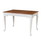 Casa si Gradina - Mobilier - Mese si birouri - Mese bucatarie si dining - Masa extensibila, Hanah Home, lemn masiv, alb antichizat, 80x120/160x75 cm - Infinity.ro