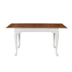 Casa si Gradina - Mobilier - Mese si birouri - Mese bucatarie si dining - Masa extensibila, Hanah Home, lemn masiv, alb antichizat, 80x120/160x75 cm - Infinity.ro