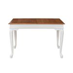 Casa si Gradina - Mobilier - Mese si birouri - Mese bucatarie si dining - Masa extensibila, Hanah Home, lemn masiv, alb antichizat, 80x120/160x75 cm - Infinity.ro