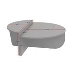 Casa si Gradina - Mobilier - Mese si birouri - Masute de cafea - Masuta de cafea, Hanah Home, pal melaminat, stejar miere si negru, 90x30x60 cm - Infinity.ro