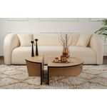 Casa si Gradina - Mobilier - Mese si birouri - Masute de cafea - Masuta de cafea, Hanah Home, pal melaminat, stejar miere si negru, 90x30x60 cm - Infinity.ro