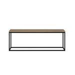 Casa si Gradina - Mobilier - Mese si birouri - Masute de cafea - Masa de cafea, Hanah Home, panou de particule acoperit cu melamina, nuc, 120x60x42 cm - Infinity.ro
