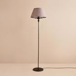Casa si Gradina - Corpuri si surse de iluminat - Veioze si lampi - Lampadare - Lampadar, Opviq, pvc si metal, gri si negru, 145 cm - Infinity.ro