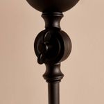 Casa si Gradina - Corpuri si surse de iluminat - Veioze si lampi - Lampadare - Lampadar, Opviq, pvc si metal, gri si negru, 145 cm - Infinity.ro