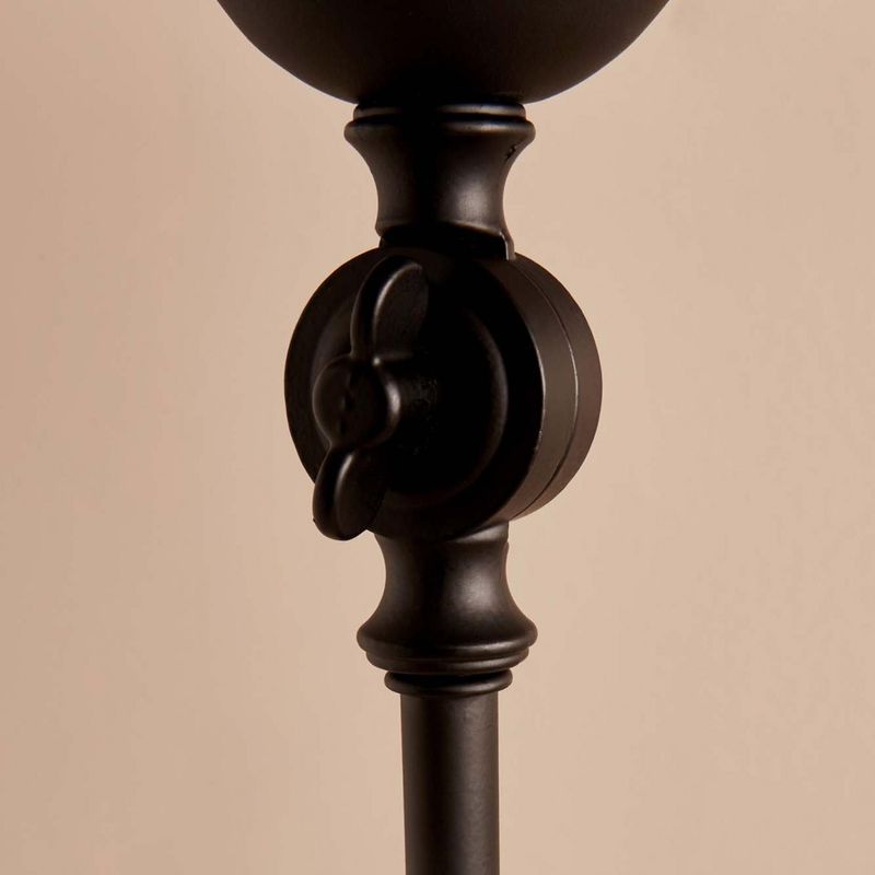 Casa si Gradina - Corpuri si surse de iluminat - Veioze si lampi - Lampadare - Lampadar, Opviq, pvc si metal, gri si negru, 145 cm - Infinity.ro