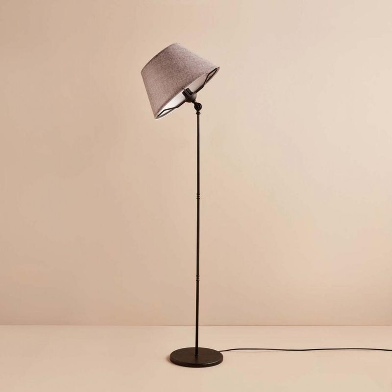 Casa si Gradina - Corpuri si surse de iluminat - Veioze si lampi - Lampadare - Lampadar, Opviq, pvc si metal, gri si negru, 145 cm - Infinity.ro