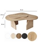 Casa si Gradina - Mobilier - Mese si birouri - Masute de cafea - Masuta de cafea, Hanah Home, pal melaminat, stejar sapphire, 105x65x35 cm - Infinity.ro