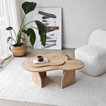 Casa si Gradina - Mobilier - Mese si birouri - Masute de cafea - Masuta de cafea, Hanah Home, pal melaminat, stejar sapphire, 105x65x35 cm - Infinity.ro