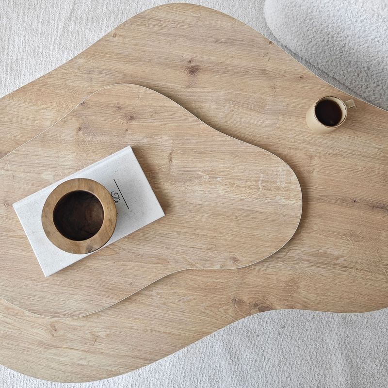 Casa si Gradina - Mobilier - Mese si birouri - Masute de cafea - Masuta de cafea, Hanah Home, pal melaminat, stejar sapphire, 105x65x35 cm - Infinity.ro