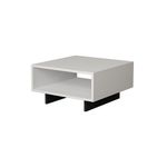 Casa si Gradina - Mobilier - Mese si birouri - Masute de cafea - Masuta de cafea, Hanah Home, pal melaminat, alb si antracit, 60x60x32 cm - Infinity.ro