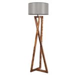 Casa si Gradina - Corpuri si surse de iluminat - Veioze si lampi - Lampadare - Lampadar, Opviq, lemn, maro gri, 150 cm - Infinity.ro