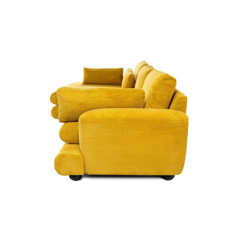 Casa si Gradina - Mobilier - Canapele si coltare - Coltare - Coltar, Hanah Home, lemn fag si pal, verde masliniu, 330x105x90 cm - Infinity.ro