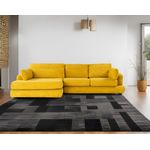 Casa si Gradina - Mobilier - Canapele si coltare - Coltare - Coltar, Hanah Home, lemn fag si pal, verde masliniu, 330x105x90 cm - Infinity.ro