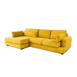 Casa si Gradina - Mobilier - Canapele si coltare - Coltare - Coltar, Hanah Home, lemn fag si pal, verde masliniu, 330x105x90 cm - Infinity.ro