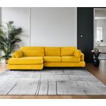 Casa si Gradina - Mobilier - Canapele si coltare - Coltare - Coltar, Hanah Home, lemn fag si pal, verde masliniu, 330x105x90 cm - Infinity.ro
