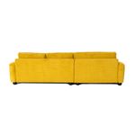 Casa si Gradina - Mobilier - Canapele si coltare - Coltare - Coltar, Hanah Home, lemn fag si pal, verde masliniu, 330x105x90 cm - Infinity.ro