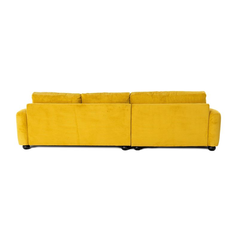 Casa si Gradina - Mobilier - Canapele si coltare - Coltare - Coltar, Hanah Home, lemn fag si pal, verde masliniu, 330x105x90 cm - Infinity.ro