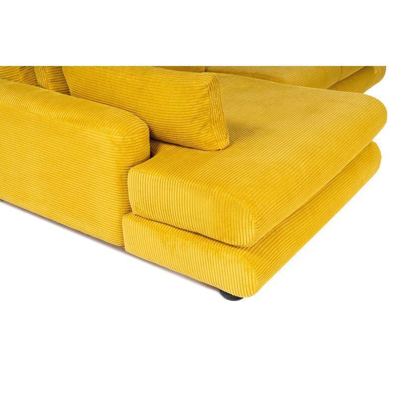 Casa si Gradina - Mobilier - Canapele si coltare - Coltare - Coltar, Hanah Home, lemn fag si pal, verde masliniu, 330x105x90 cm - Infinity.ro
