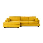 Casa si Gradina - Mobilier - Canapele si coltare - Coltare - Coltar, Hanah Home, lemn fag si pal, verde masliniu, 330x105x90 cm - Infinity.ro