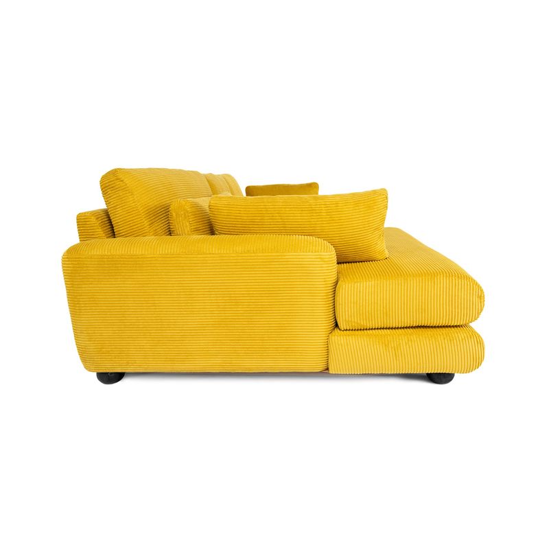Casa si Gradina - Mobilier - Canapele si coltare - Coltare - Coltar, Hanah Home, lemn fag si pal, verde masliniu, 330x105x90 cm - Infinity.ro