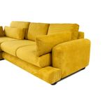 Casa si Gradina - Mobilier - Canapele si coltare - Coltare - Coltar, Hanah Home, lemn fag si pal, verde masliniu, 330x105x90 cm - Infinity.ro