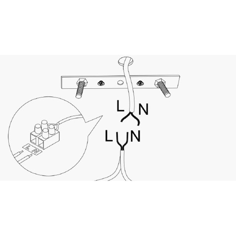 Casa si Gradina - Corpuri si surse de iluminat - Lustre si pendule - Lustra, Opviq, metal, negru crem, 110x25 cm, inaltime reglabila - Infinity.ro