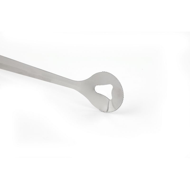 Casa si Gradina - Bucatarie si vesela - Ustensile bucatarie - Polonice, linguri si clesti de bucatarie - Cleste cu strecuratoare, Hermia, inox, multicolor, 29 cm, diametru strecuratoare 10 cm - Infinity.ro