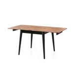 Casa si Gradina - Mobilier - Mese si birouri - Mese bucatarie si dining - Masa extensibila, Hanah Home, PAL melaminat, pin atlantic, 80x80x75 cm, extensibila la 160 cm - Infinity.ro