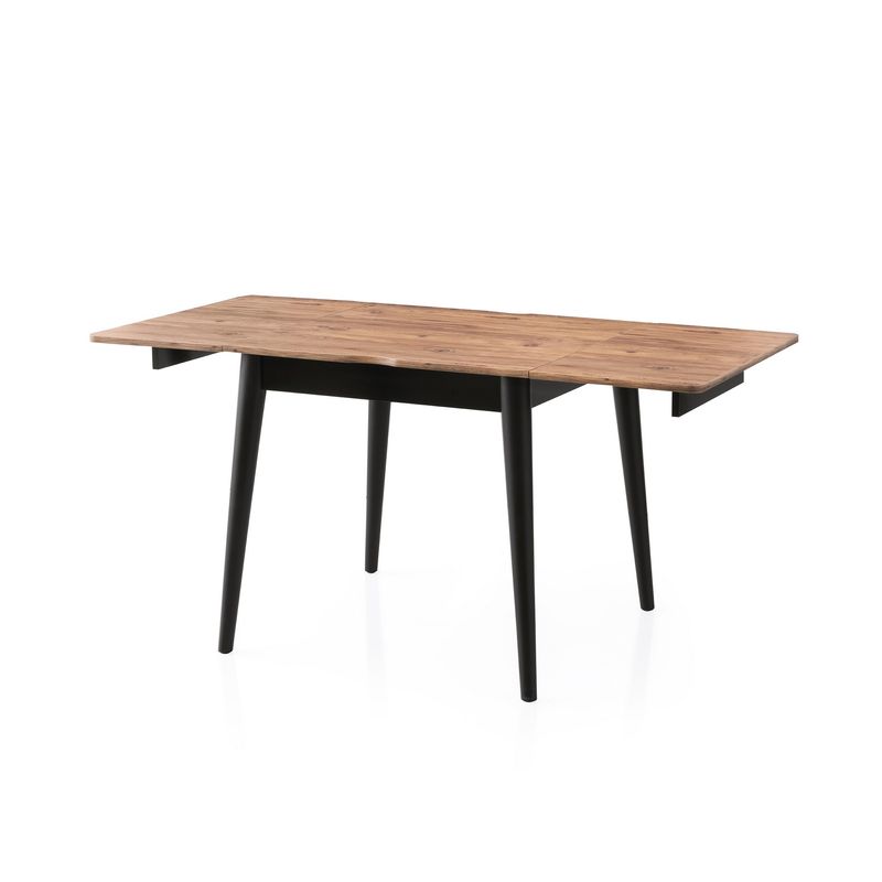 Casa si Gradina - Mobilier - Mese si birouri - Mese bucatarie si dining - Masa extensibila, Hanah Home, PAL melaminat, pin atlantic, 80x80x75 cm, extensibila la 160 cm - Infinity.ro