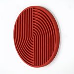 Casa si Gradina - Decoratiuni - Decoratiuni perete - Accesoriu decorativ de perete, Wallxpert, lemn de molid, rosu, 33x33x2 cm - Infinity.ro