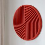 Casa si Gradina - Decoratiuni - Decoratiuni perete - Accesoriu decorativ de perete, Wallxpert, lemn de molid, rosu, 33x33x2 cm - Infinity.ro