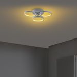 Casa si Gradina - Corpuri si surse de iluminat - Lustre si pendule - Lustra, Opviq, metal, gri nardo, 37x32x9 cm - Infinity.ro