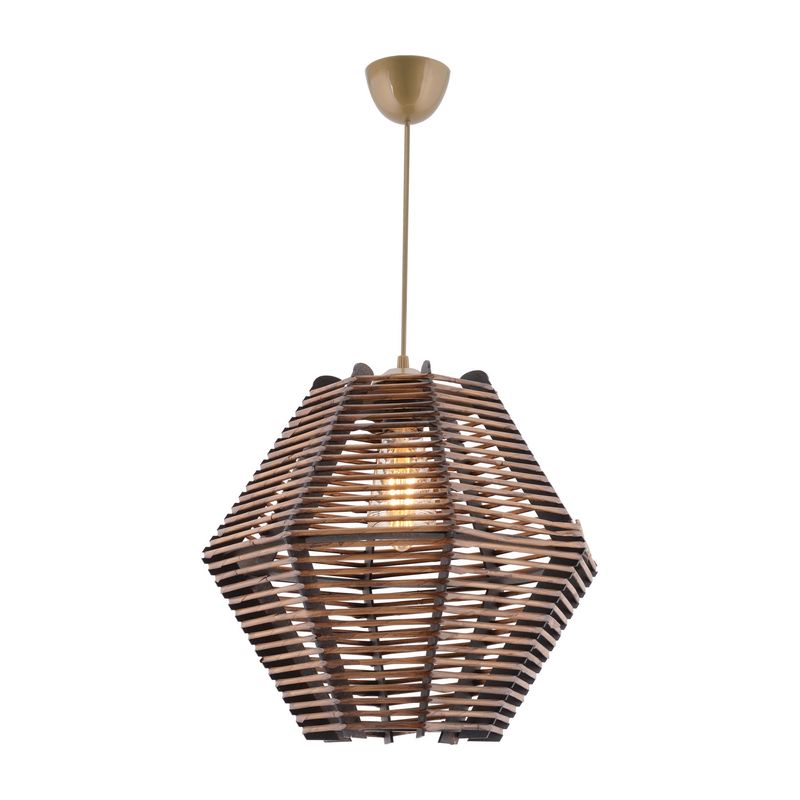 Casa si Gradina - Corpuri si surse de iluminat - Lustre si pendule - Lustra, Opviq, lemn, maro, 35x35x75 cm - Infinity.ro