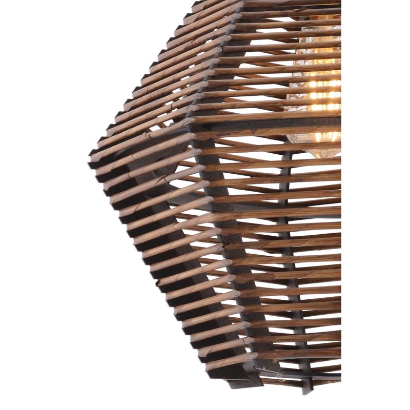 Casa si Gradina - Corpuri si surse de iluminat - Lustre si pendule - Lustra, Opviq, lemn, maro, 35x35x75 cm - Infinity.ro