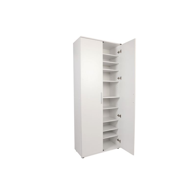 Casa si Gradina - Mobilier - Dulapuri si sifoniere - Dulapuri pantofi - Dulap pantofi, Hanah Home, pal melaminat, alb, 76x36x187 cm - Infinity.ro