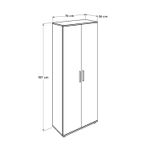 Casa si Gradina - Mobilier - Dulapuri si sifoniere - Dulapuri pantofi - Dulap pantofi, Hanah Home, pal melaminat, alb, 76x36x187 cm - Infinity.ro