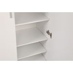 Casa si Gradina - Mobilier - Dulapuri si sifoniere - Dulapuri pantofi - Dulap pantofi, Hanah Home, pal melaminat, alb, 76x36x187 cm - Infinity.ro
